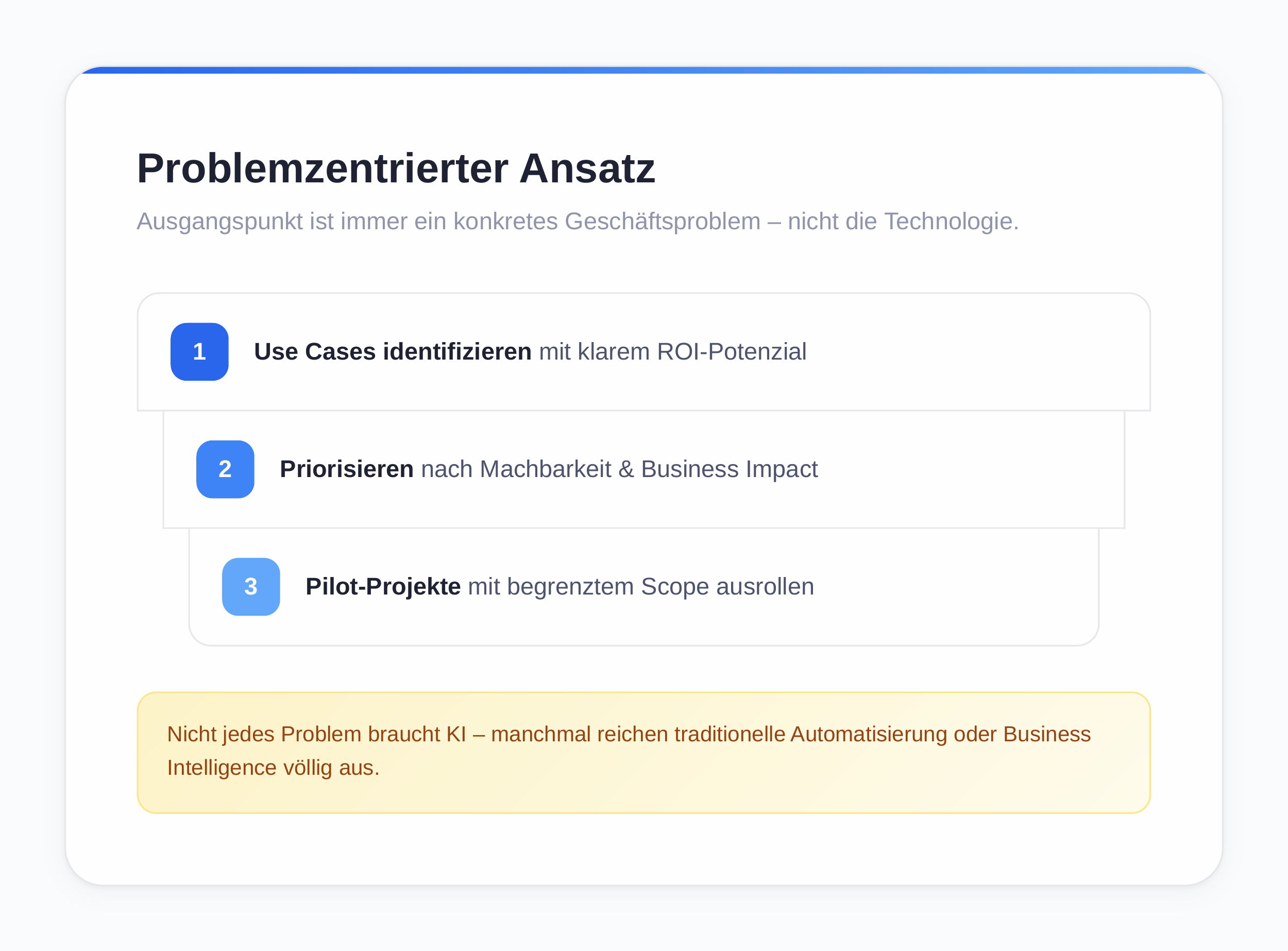 Problem-centered approach